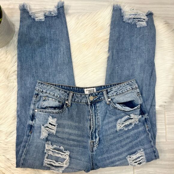 Insane Gene Distressed Straight Leg Jeans - Picture 2 of 16